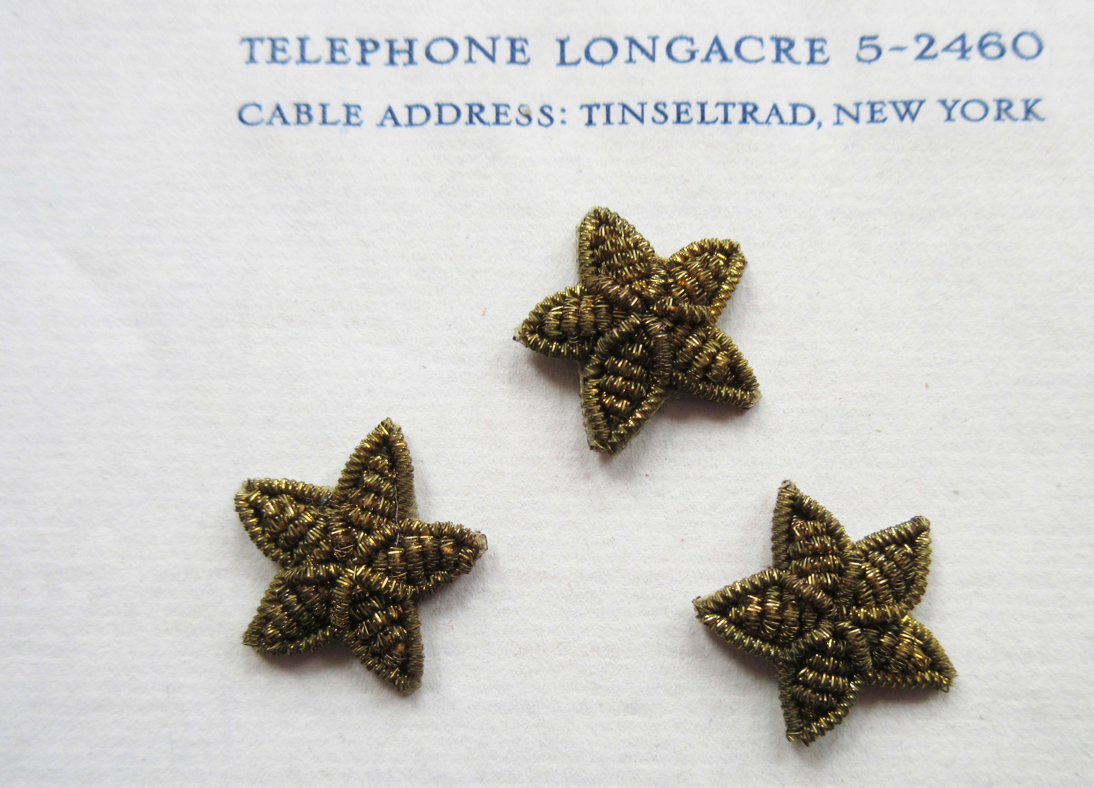 Dark Gold Bullion Stars 3 pcs