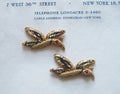 Gold Bullion Dragonfly ? Fish ? - Pair