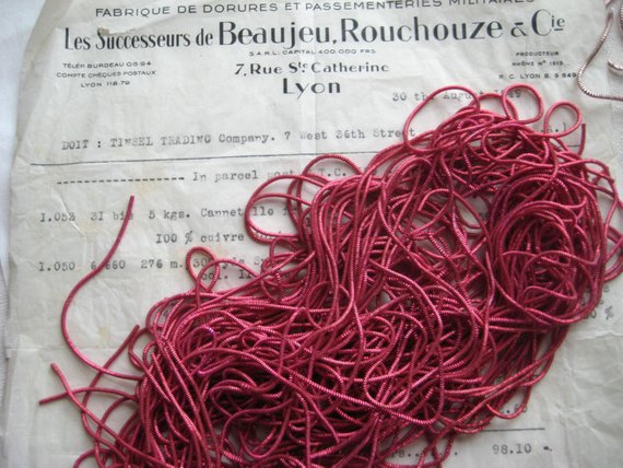 French Check Purl Embroidery Bullion Thread 2 Strands - 9 Colors