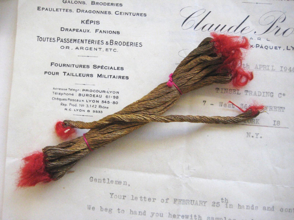 3 ply French Metallic Thread - 6 Colors