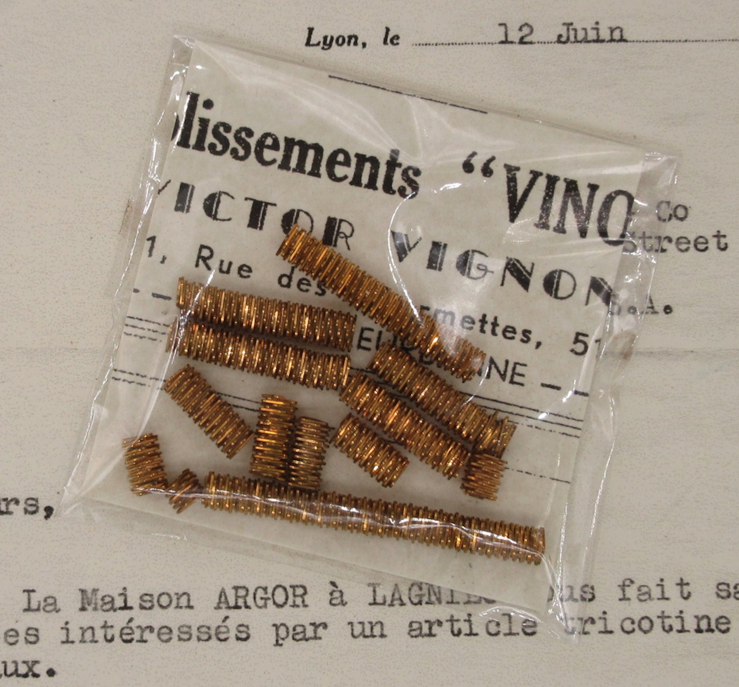 Large French Gold Check Purl Bullion