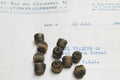 1 Doz Dark Gold Metallic Small Round Bobbles