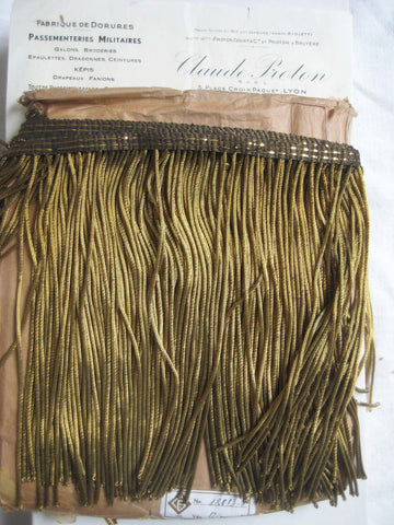 DÉCOPRO 3 inch Bullion Fringe Trim/Style#EF300 (24108), Color: Camel Gold - E16c / Sold by The Yard