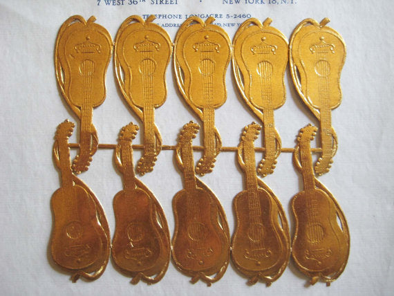 Gold Dresden Guitar 10 pcs