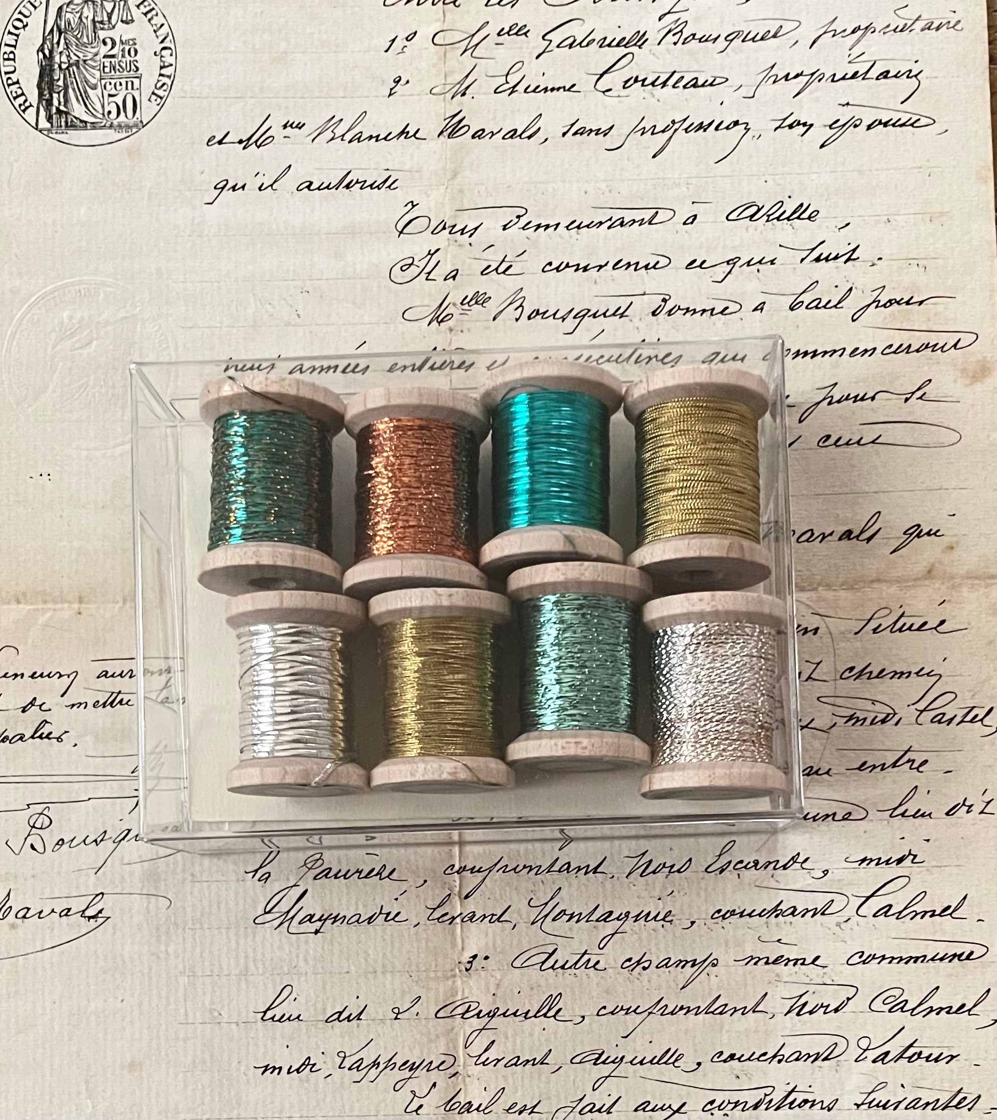 Metallic Thread Gift Box Valentine & St Patrick Mix