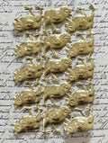 Gold Dresden Chicks 12 Pcs