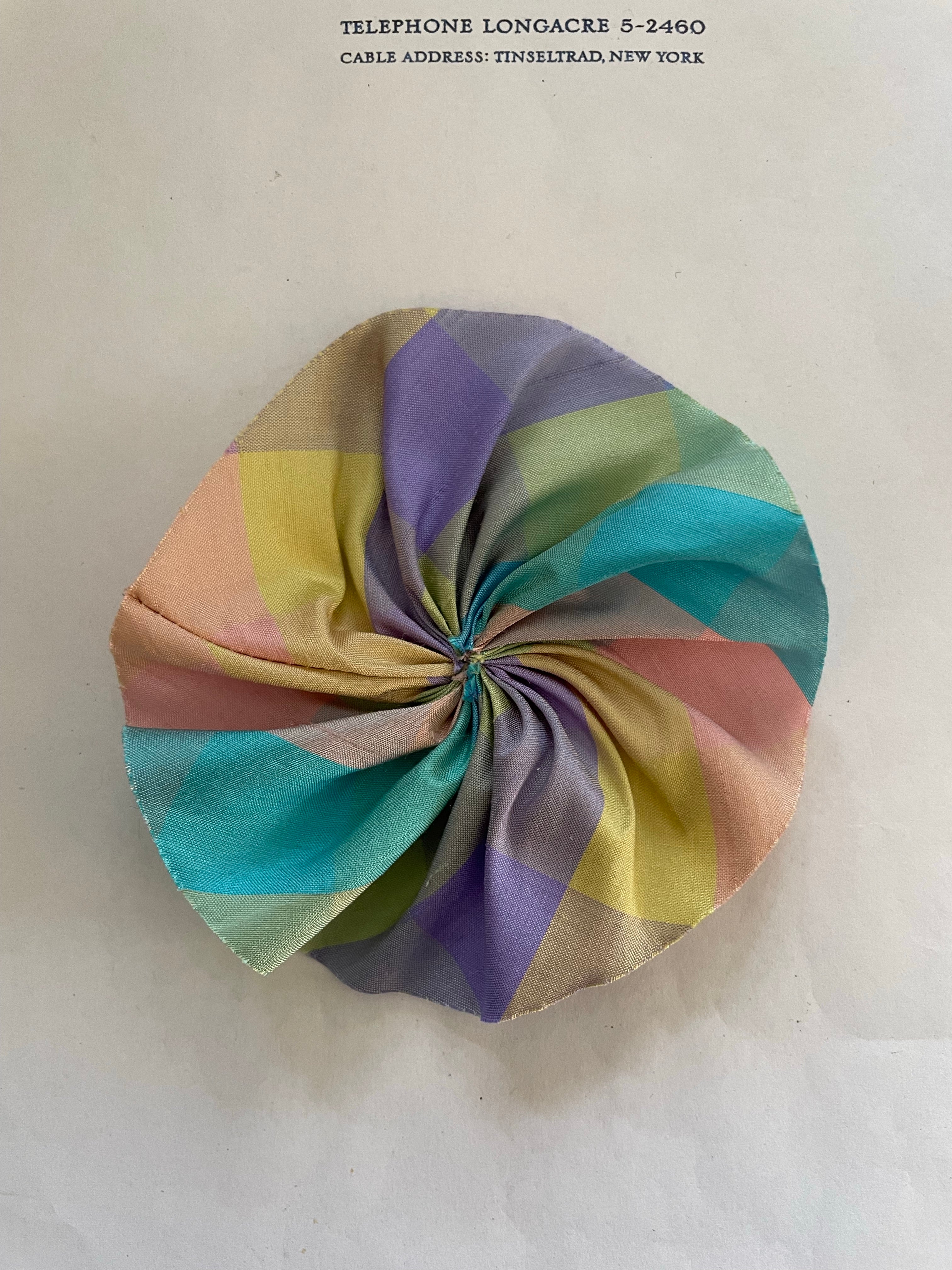 Silk Ribbon Cockades/Rosettes 4”- Multiple Colors