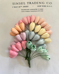 10 Paper Tulips Combo Colors