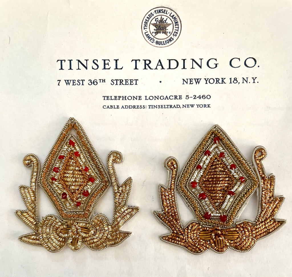 Gold Bullion Crest Applique