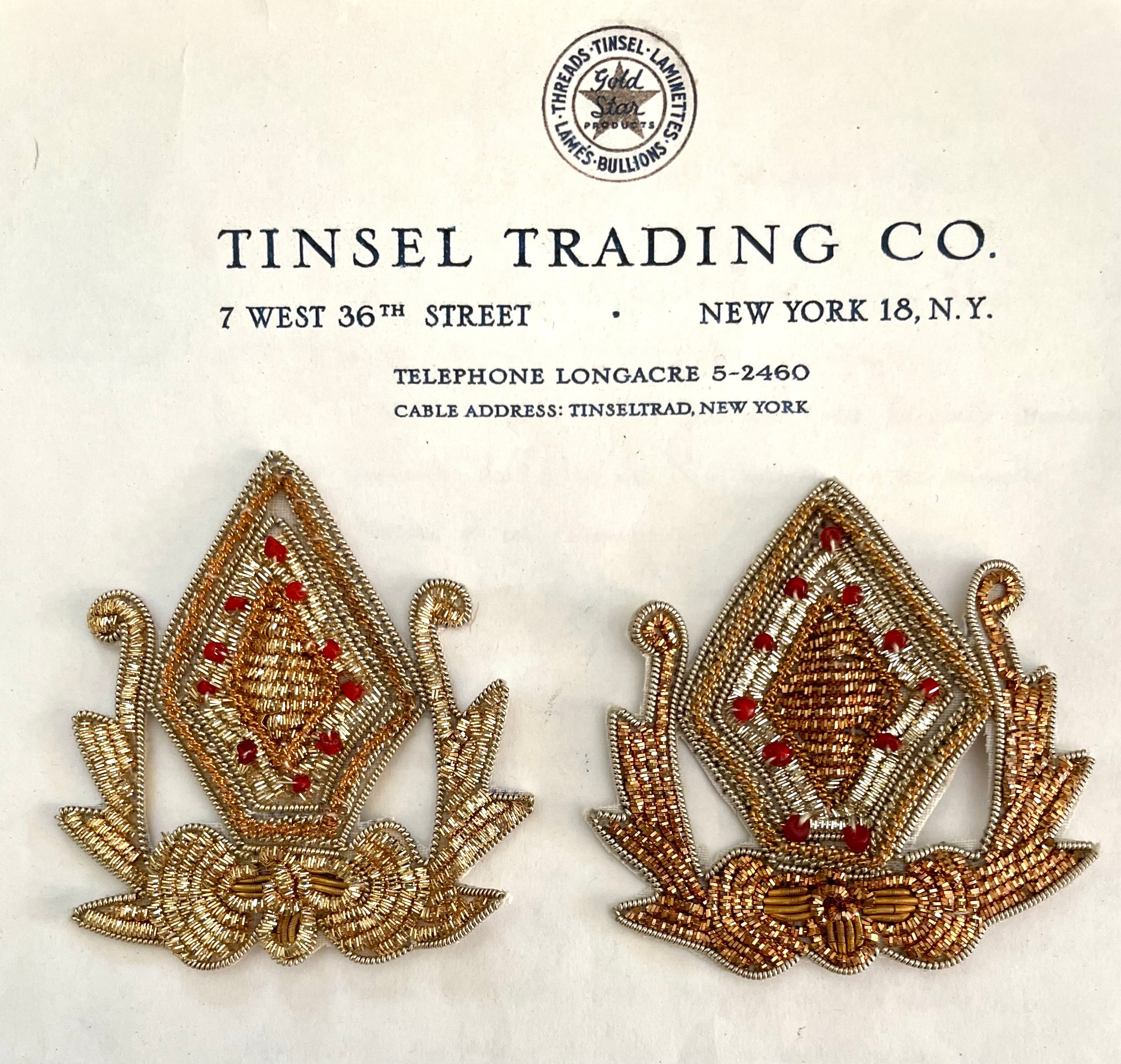 Gold Bullion Crest Applique