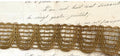 Wide  Gold Scallop Metallic Trim 1 3/8" 2 Colors