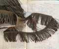 Dark Gold Metallic Twisted Thread Fringe 2 5/8"
