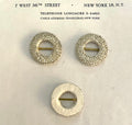 Silver Bead Buckles 1 1/8" 2 Pcs