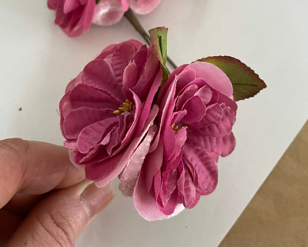 Double Dusty Pink Flowers