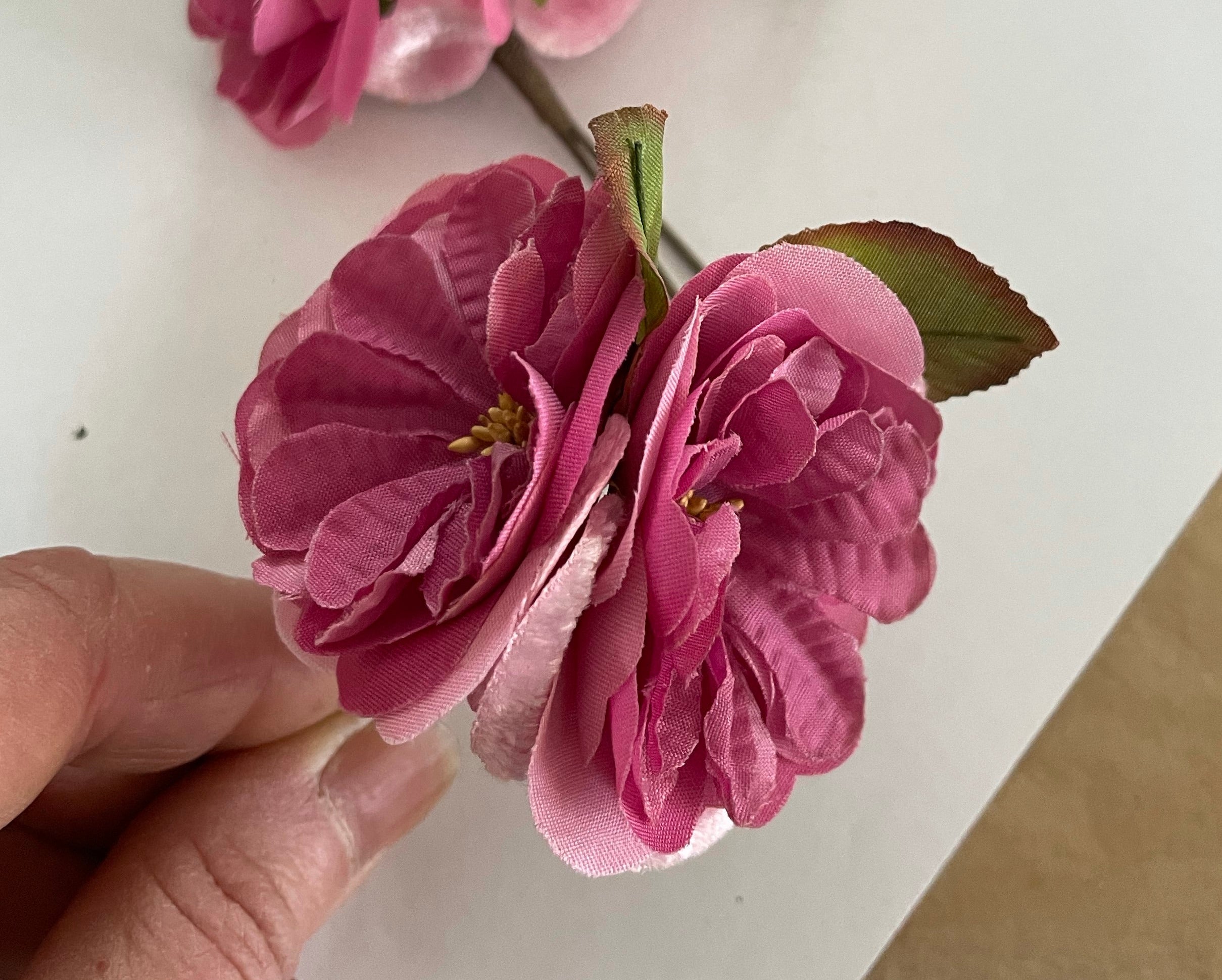Double Dusty Pink Flowers