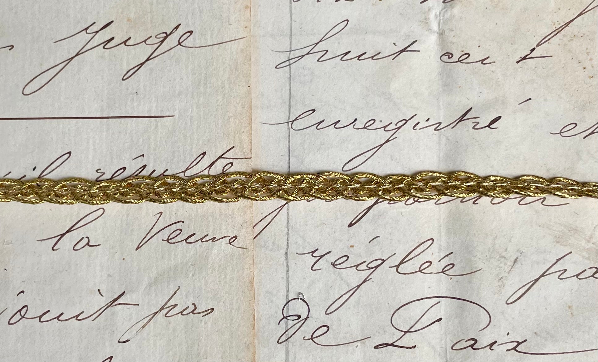 Braid - ish Metallic Trim 1/4” 3 Colors
