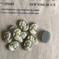Blue/Cream Cameo 2 Sizes
