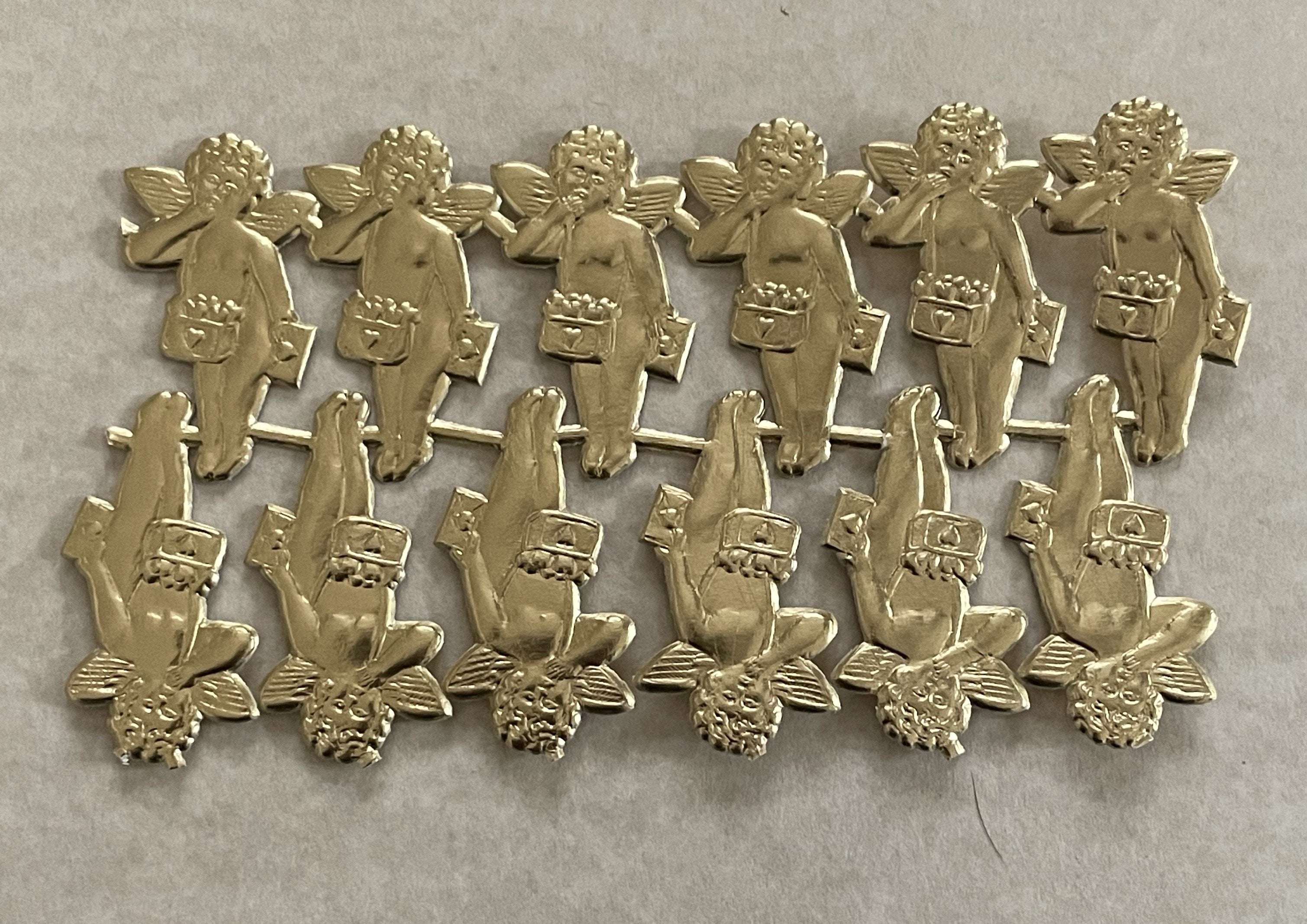 Gold Dresden Cupid Messenger Dresden 12 pcs