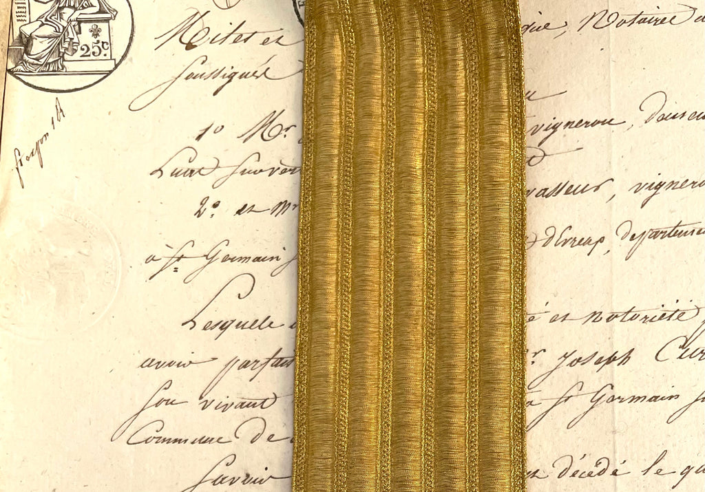 Wide Gold Military Metallic Thread Lace Trim 3 Sizes