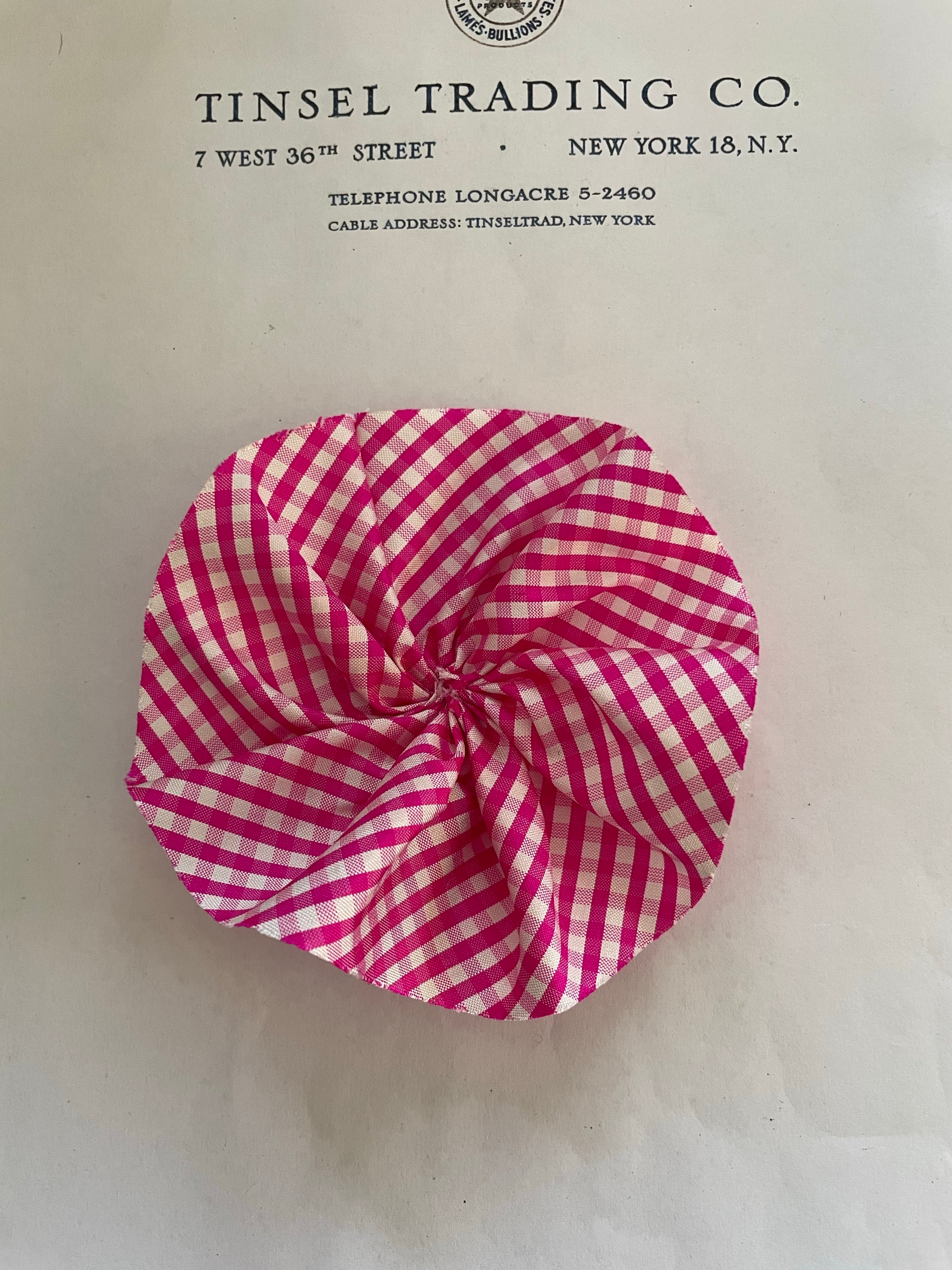 Silk Ribbon Cockades/Rosettes 4”- Multiple Colors