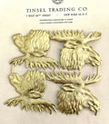 Gold Dresden Moose Head 4 pcs