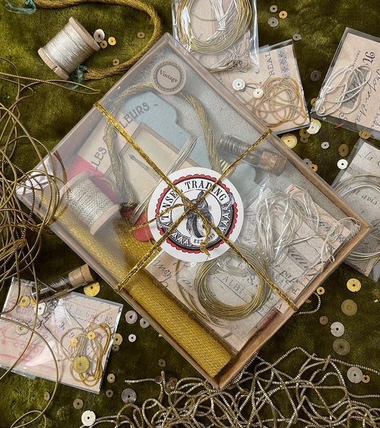 Goldwork Tinsel Treasure Gift Box