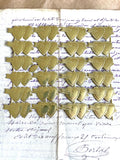Gold Dresden Double Hearts w/Arrow 24 Hearts