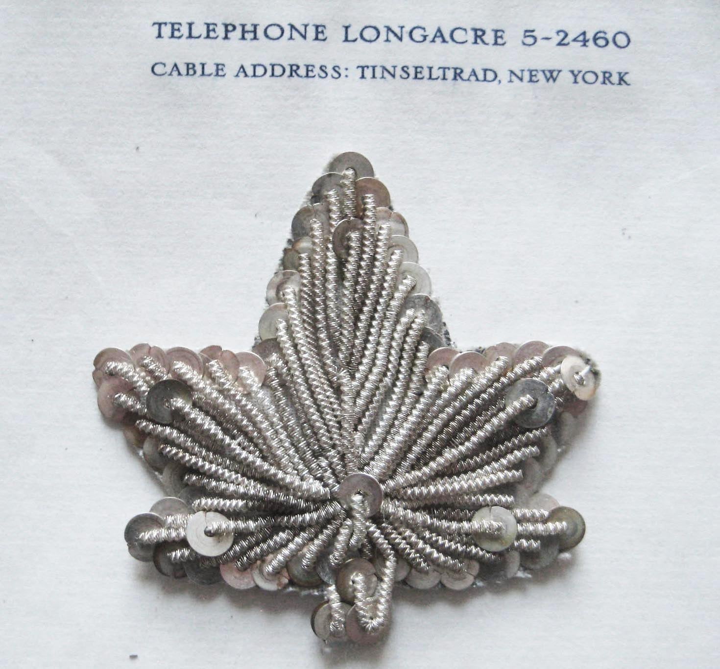 Silver Bullion/Sequin Leaf