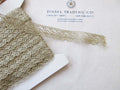 2 yds Light Gold Metallic Scallop Lace Trim 7/8"