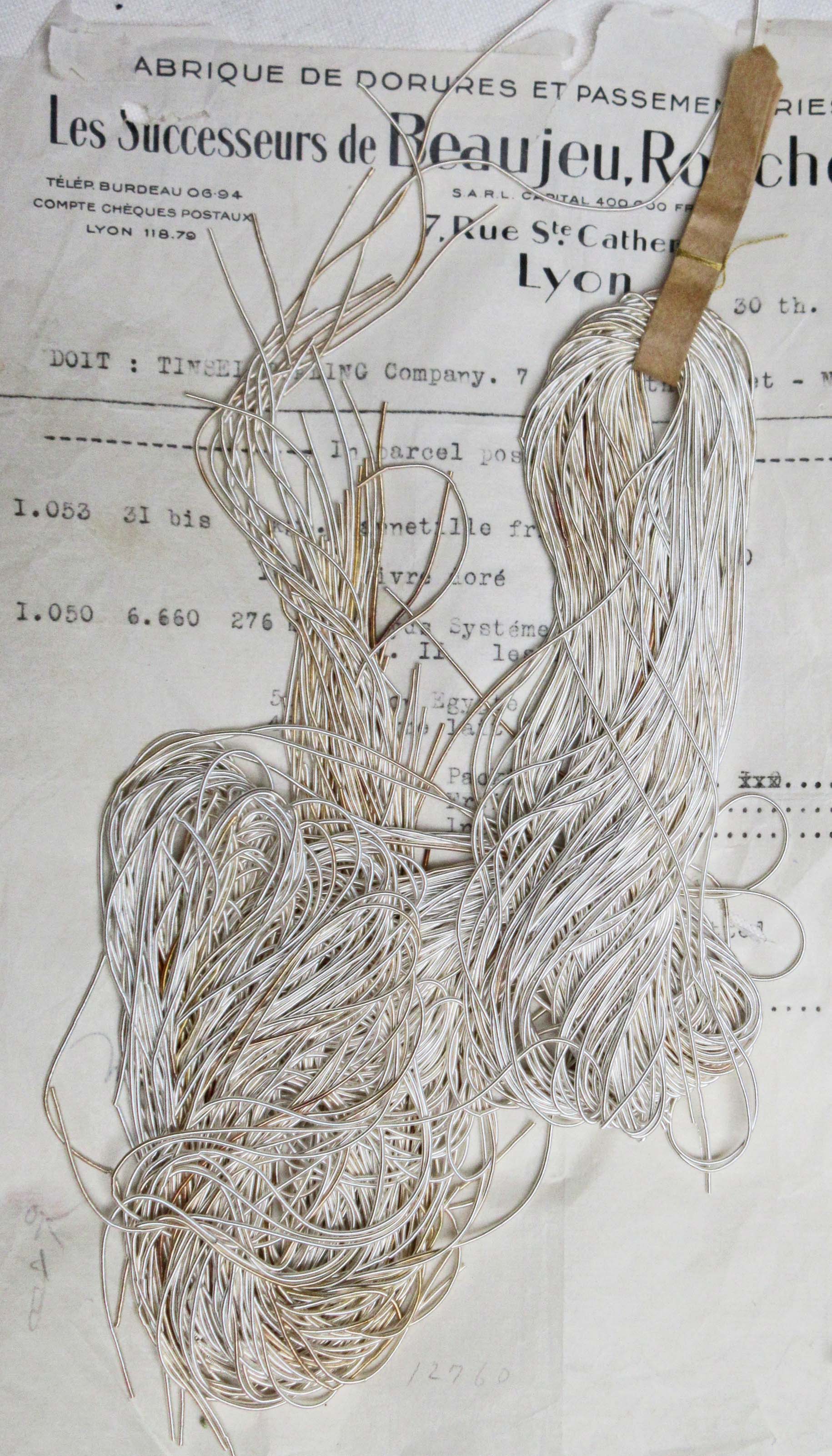French Gold ,Silver Rough Purl Embroidery Bullion Thread 2 Strands
