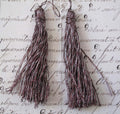 Pink/Silver Metallic Thread Tassel 2 Pcs 2 1/2"