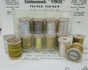 Tinsel Treasure Metallic Thread Gift Box Gold/Silver