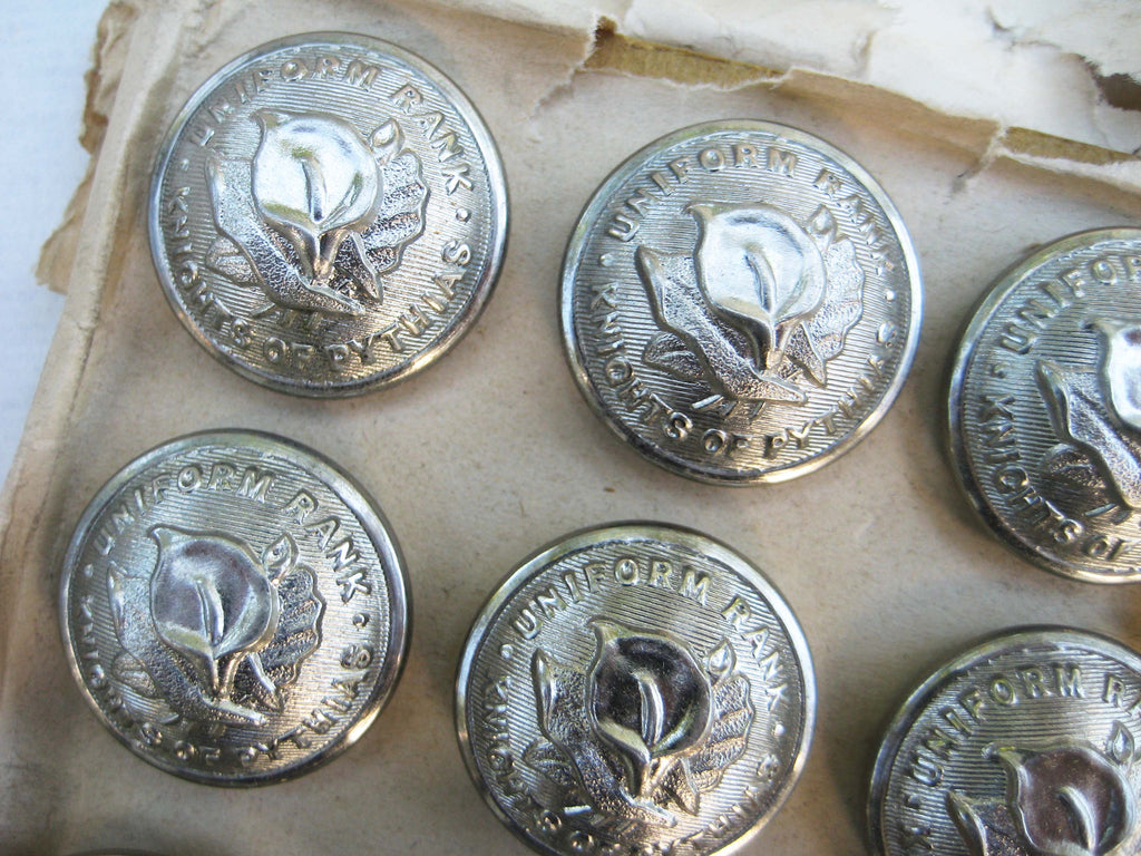 Knights of Pythias Button 4 pcs