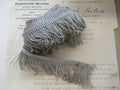 Silver Twist Thread Fringe  1 3/4"