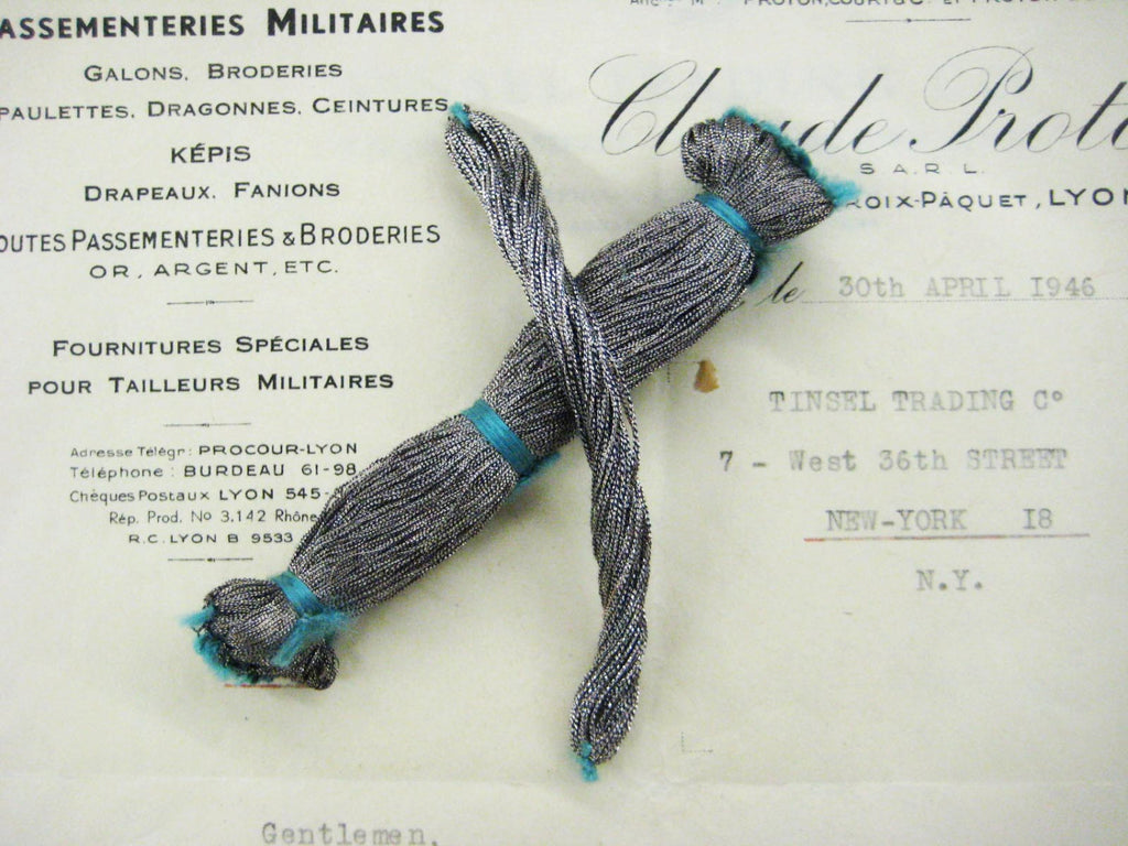 3 ply French Metallic Thread - 6 Colors