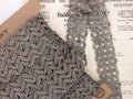 Dark Silver Metallic Lace Trim 1 1/4"
