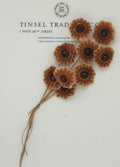 Two Tone Rust, & Two Tone Brown Embossed Velvet Spray