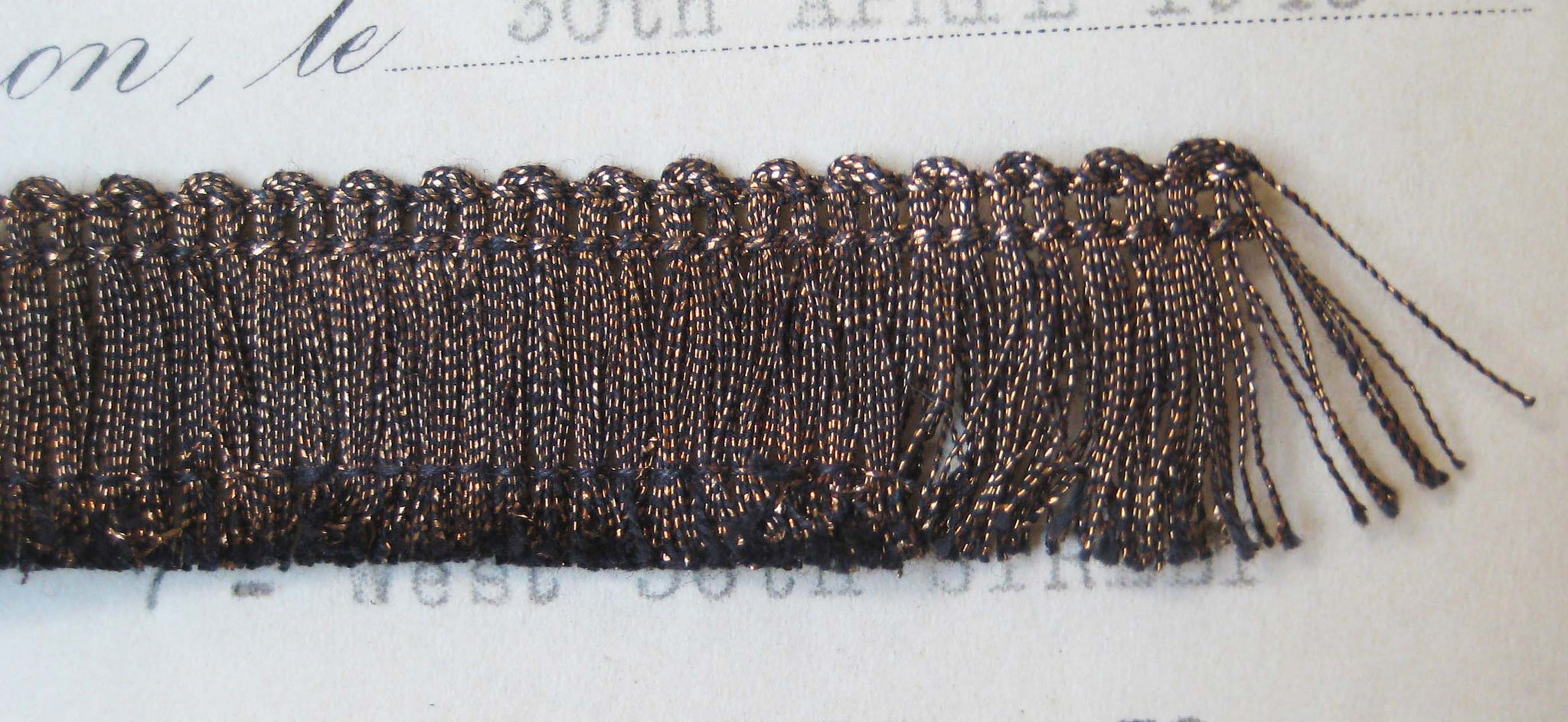 Tiny Metallic Thread Fringe 5/8" - 3 Colors